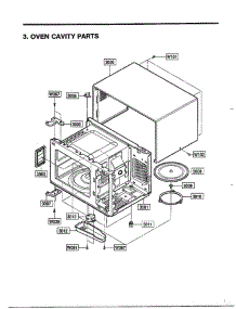 Complete Microwave Ass`Y Page 3 parts for Lg Microwave 68-9245 from AppliancePartsPros.com