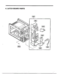 Complete Microwave Ass`Y Page 4 parts for Lg Microwave 68-9245 from AppliancePartsPros.com