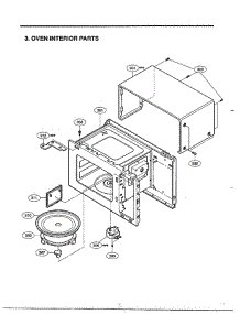 Complete Microwave Ass`Y Page 3 parts for Lg Microwave 68-9246 from AppliancePartsPros.com