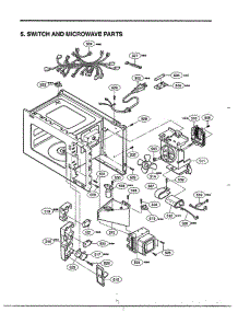 Complete Microwave Ass`Y Page 5 parts for Lg Microwave 68-9246 from AppliancePartsPros.com