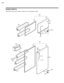 Door Parts parts for Lg Washer 68032 from AppliancePartsPros.com