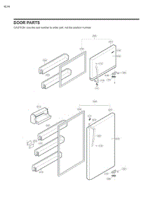 Door Parts parts for Lg Refrigerator 68033 from AppliancePartsPros.com