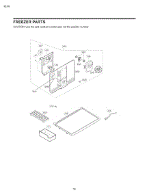 Freezer Parts parts for Lg Refrigerator 68033 from AppliancePartsPros.com