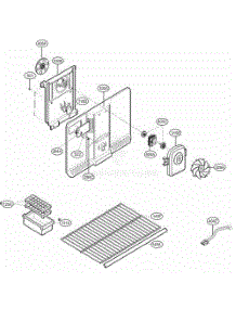 Freezer Parts parts for Lg Refrigerator 69372 from AppliancePartsPros.com