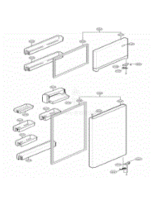 Door Parts parts for Lg Refrigerator 69976 from AppliancePartsPros.com