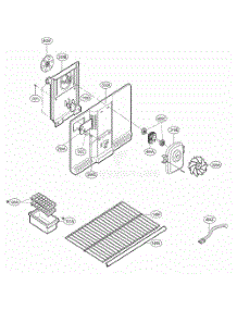 Freezer Parts parts for Lg Refrigerator 69976 from AppliancePartsPros.com