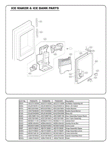 Freezer Parts parts for Lg Refrigerator 70322 from AppliancePartsPros.com