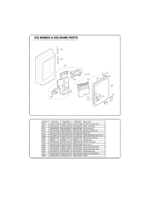 Section 5 parts for Lg Refrigerator 70323 from AppliancePartsPros.com