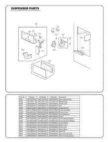 Section 4 parts for Lg Refrigerator 70329 from AppliancePartsPros.com