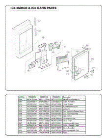 Section 5 parts for Lg Refrigerator 70329 from AppliancePartsPros.com