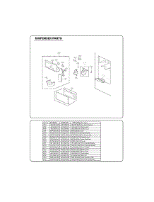 Section 2 parts for Lg Refrigerator 70332 from AppliancePartsPros.com