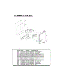 Freezer Parts parts for Lg Refrigerator 70333 from AppliancePartsPros.com