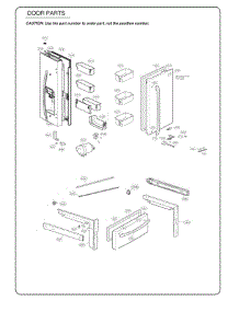 Door Parts parts for Lg Refrigerator 70355 from AppliancePartsPros.com
