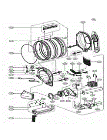 Drum And Motor Assembly Electric Type parts for Lg Washer Dryer Combo 706574 from AppliancePartsPros.com