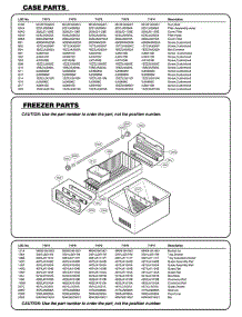 Freezer Parts                   Case Parts parts for Lg Refrigerator 71013 from AppliancePartsPros.com