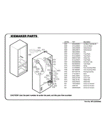 Refrigerator Exploded View 1 parts for Lg Refrigerator 71013 from AppliancePartsPros.com