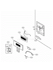 Dispenser Parts parts for Lg Refrigerator 71014 from AppliancePartsPros.com