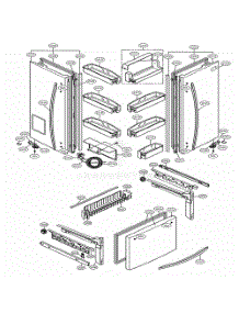 Door Parts parts for Lg Refrigerator 71014 from AppliancePartsPros.com