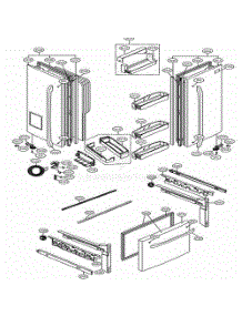 Door Parts parts for Lg Refrigerator 71023 from AppliancePartsPros.com