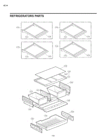 Section 3 parts for Lg Refrigerator 71033 from AppliancePartsPros.com