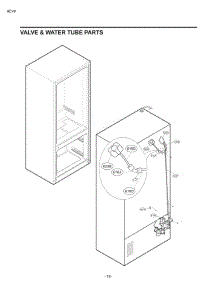 Section 5 parts for Lg Refrigerator 71033 from AppliancePartsPros.com