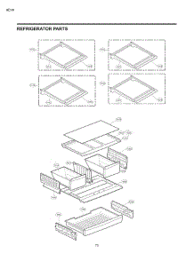 Section 3 parts for Lg Refrigerator 71036 from AppliancePartsPros.com