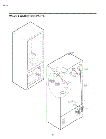 Section 5 parts for Lg Refrigerator 71036 from AppliancePartsPros.com