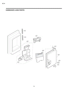 Section 6 parts for Lg Refrigerator 71036 from AppliancePartsPros.com