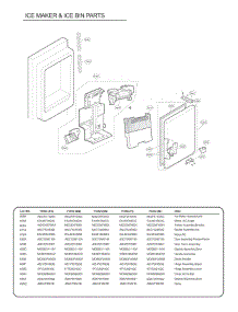 Section 5 parts for Lg Refrigerator 71052 from AppliancePartsPros.com