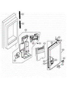 Ice Maker And Ice Bin Parts parts for Lg Refrigerator 71054 from AppliancePartsPros.com