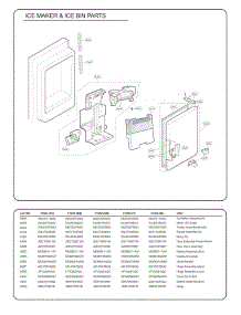 Section 5 parts for Lg Refrigerator 71059 from AppliancePartsPros.com