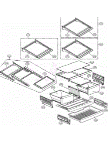 Refrigerator Parts parts for Lg Refrigerator 71063 from AppliancePartsPros.com