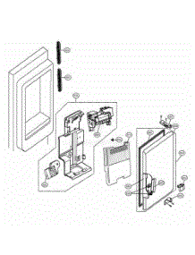 Ice Maker And Ice Bin Parts parts for Lg Refrigerator 71092 from AppliancePartsPros.com