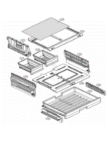 Refrigerator Parts - Pantry parts for Lg Refrigerator 71302 from AppliancePartsPros.com