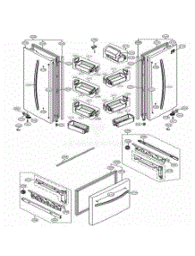 Door Parts parts for Lg Refrigerator 71303 from AppliancePartsPros.com