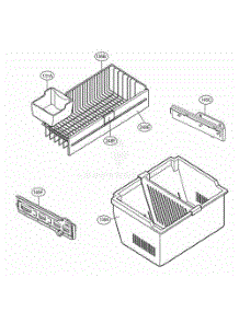 Freezer Parts parts for Lg Refrigerator 71303 from AppliancePartsPros.com