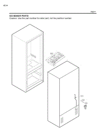 Ice Maker Parts parts for Lg Refrigerator 71313 from AppliancePartsPros.com