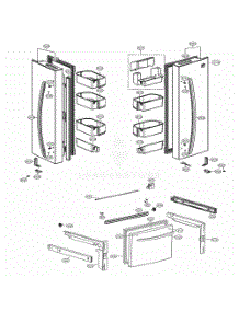 Door Parts parts for Lg Refrigerator 71314 from AppliancePartsPros.com