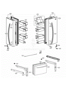 Door Parts parts for Lg Refrigerator 71319 from AppliancePartsPros.com