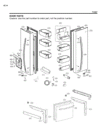 Door Parts parts for Lg Refrigerator 71323 from AppliancePartsPros.com