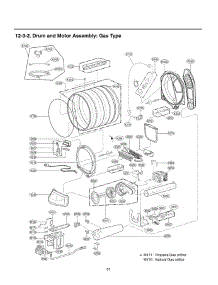 Drum And Motor Assembly parts for Lg Dryer 71423 from AppliancePartsPros.com