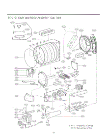 Section 3 parts for Lg Dryer 71462 from AppliancePartsPros.com