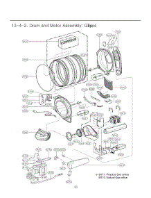 Drum And Motor Assembly parts for Lg Dryer 71522 from AppliancePartsPros.com