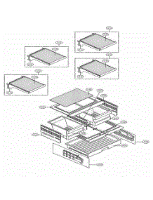 Refrigerator Parts parts for Lg Refrigerator 71606 from AppliancePartsPros.com