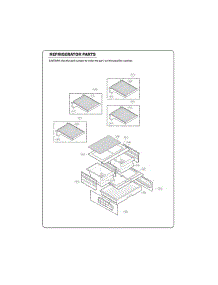 Section 3 parts for Lg Refrigerator 71609 from AppliancePartsPros.com
