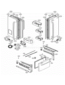 Door Parts parts for Lg Refrigerator 72023 from AppliancePartsPros.com