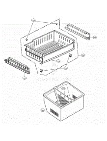 Freezer Parts parts for Lg Refrigerator 72023 from AppliancePartsPros.com