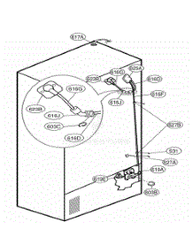 Valve And Water Tube Parts parts for Lg Refrigerator 72023 from AppliancePartsPros.com