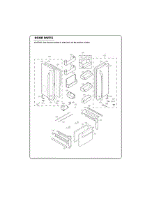 Section 3 parts for Lg Refrigerator 72033 from AppliancePartsPros.com