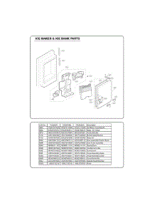 Section 5 parts for Lg Refrigerator 72033 from AppliancePartsPros.com